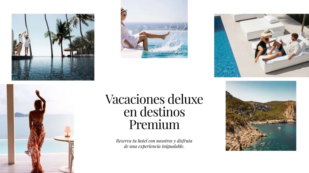 Diseño de interfaces web minimalistas y elegantes para agencia de turismo de lujo