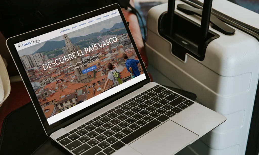 Diseño web responsive para agencia de viajes y experiencias locales en el País Vasco