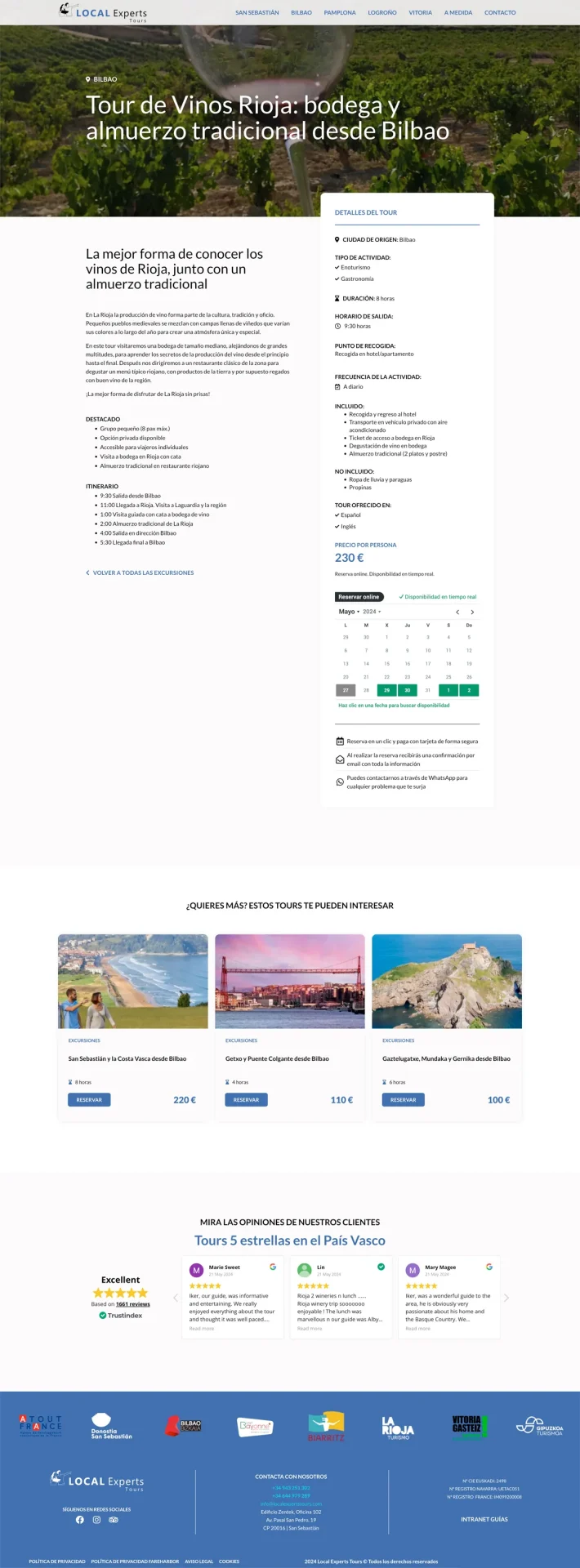Diseño de interfaces web inmersivas para agencia de viajes y rutas culturales