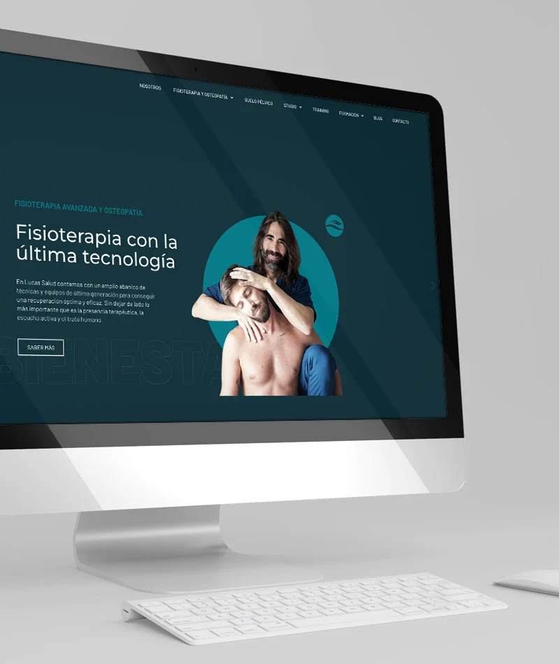 Caso de estudio branding, sitio web y comunicación en redes sociales para Lucas Salud, clínica de fisioterapia avanzada en Almería