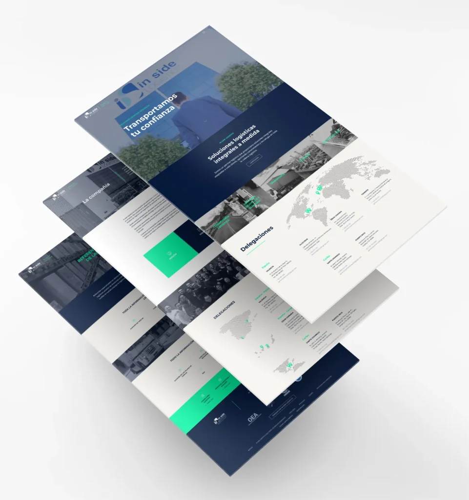 Diseño web profesional y branding corporativo para empresa logística internacional