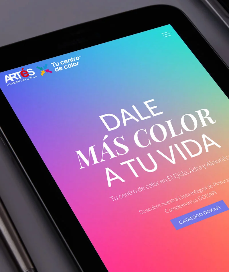 Diseño y desarrollo de sitio web para una tienda de pinturas en Andalucía realizado por Gala&yo Agencia Creativa